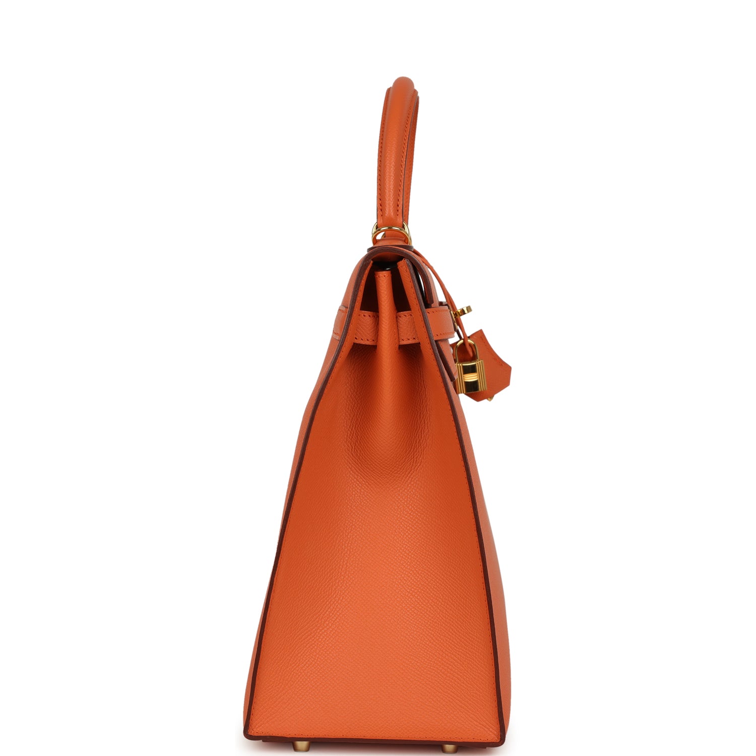 New Hermes Kelly Sellier 35 Mango Epsom Gold Hardware