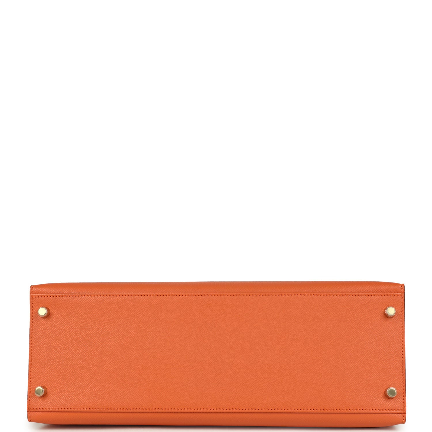 Pre-owned Hermes Kelly Sellier 35 Mango Epsom Gold Hardware