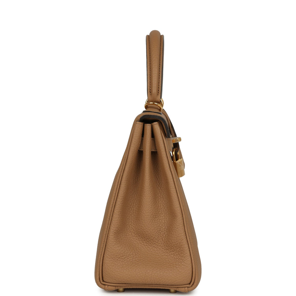 Hermes Kelly Retourne 25 Chai Togo Gold Hardware