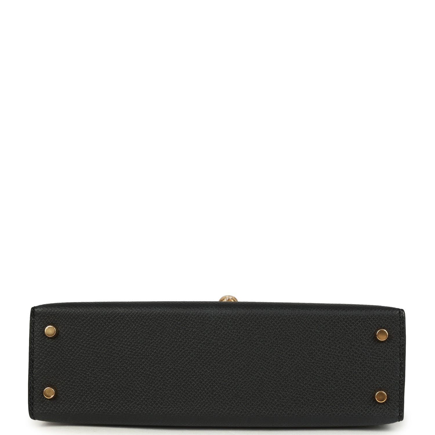 Hermes Kelly Sellier 20 Black Epsom Gold Hardware