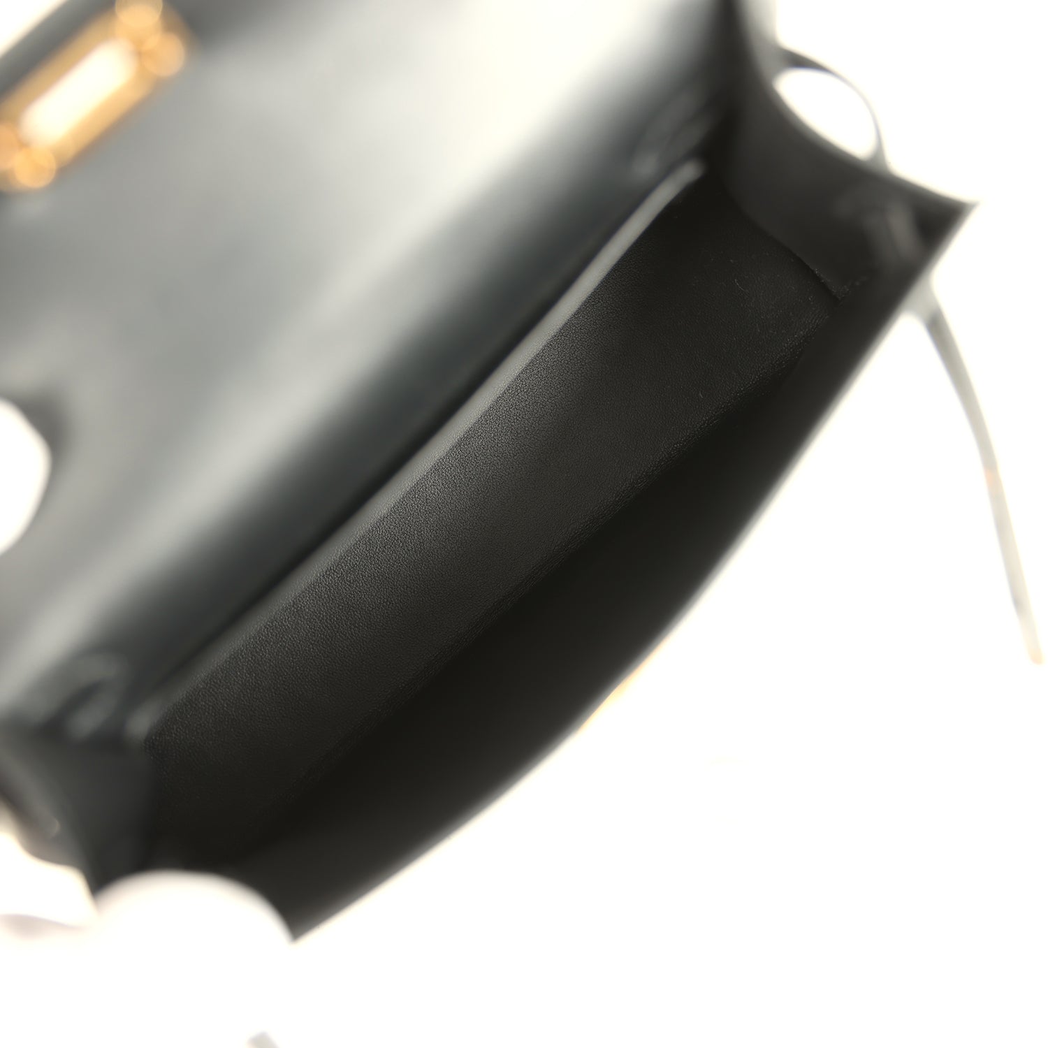 Hermes Kelly Sellier 20 Black Epsom Gold Hardware