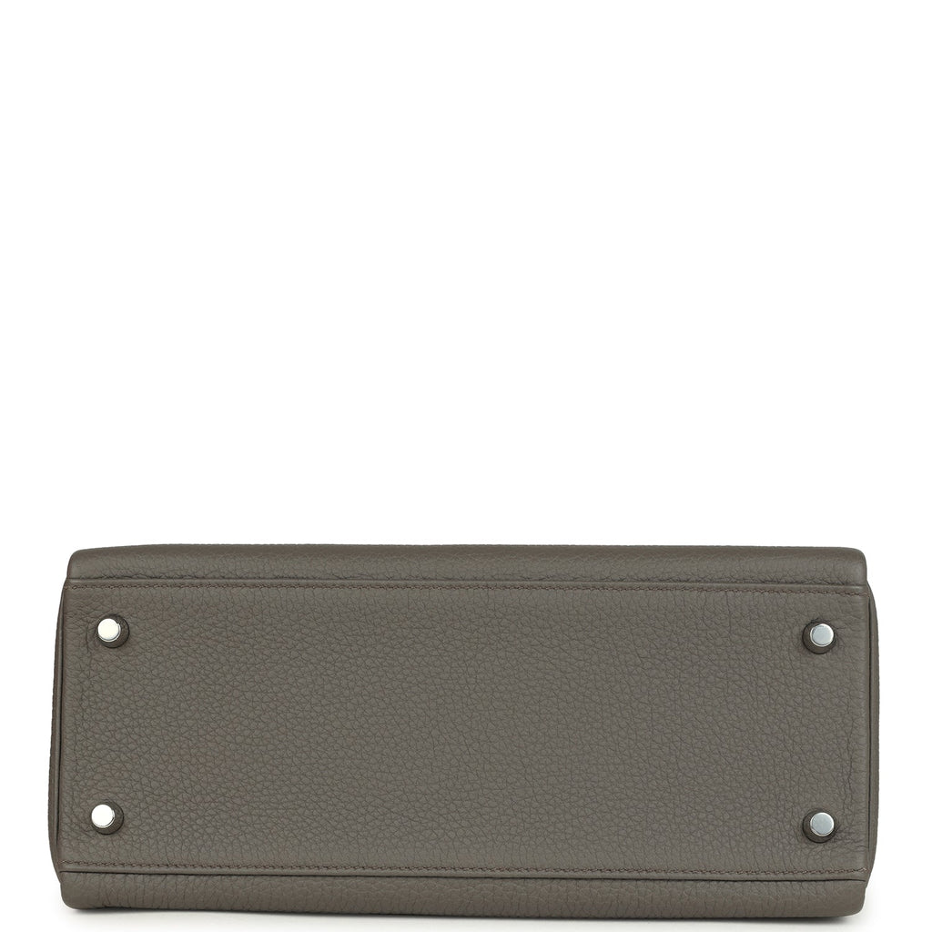 Hermes Kelly Retourne 28 Etain Togo Palladium Hardware