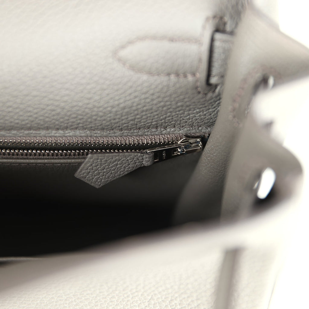 Hermes Kelly Retourne 28 Etain Togo Palladium Hardware