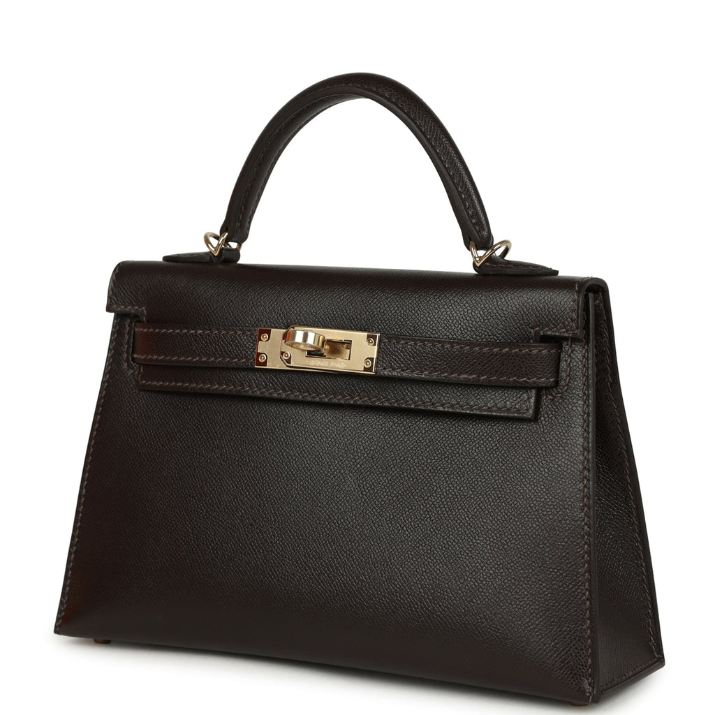 Hermes Kelly Sellier 20 Bai-Brun Madame Permabrass Hardware