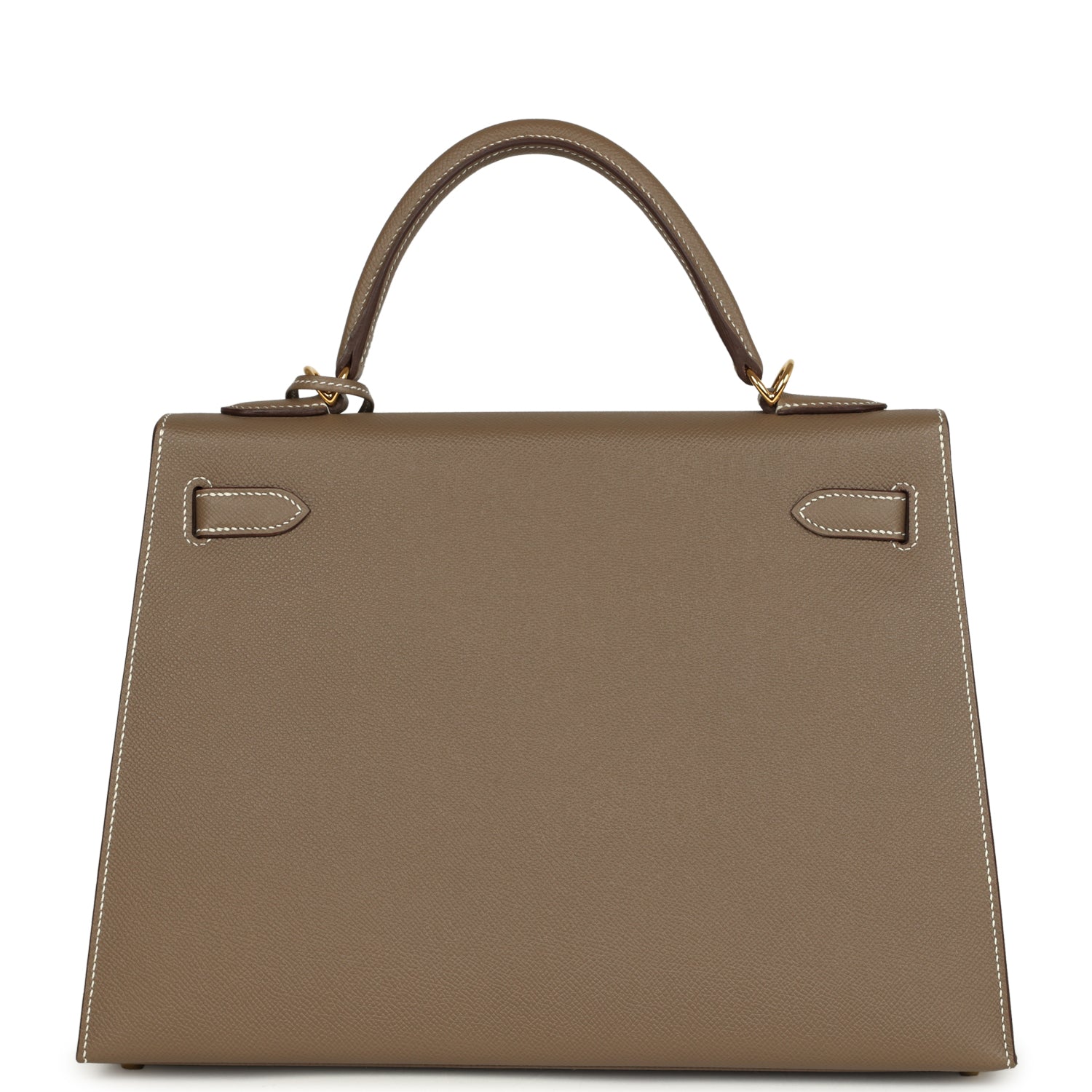 Hermes Kelly Sellier 32 Etoupe Epsom Gold Hardware