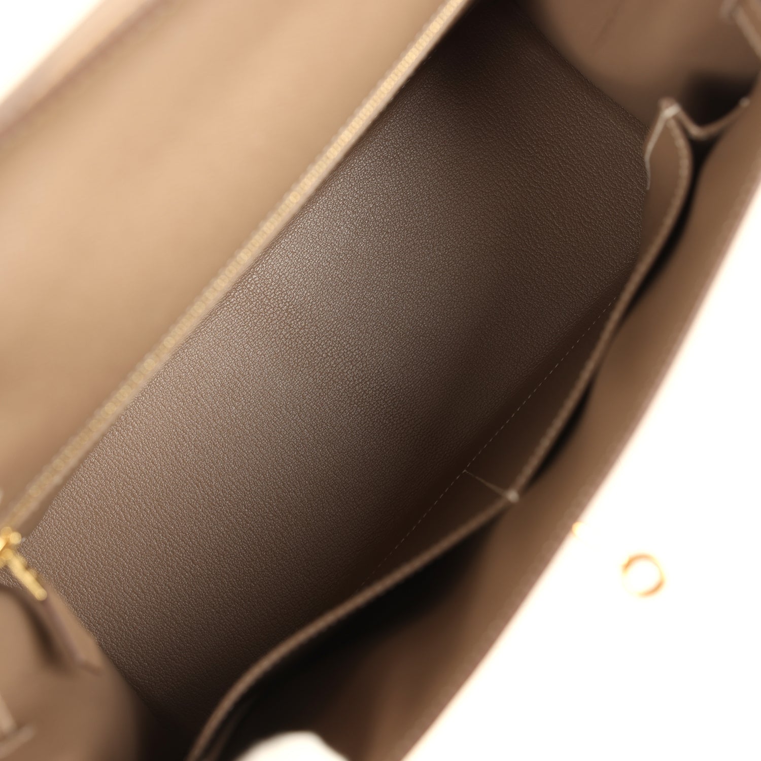 Hermes Kelly Sellier 32 Etoupe Epsom Gold Hardware