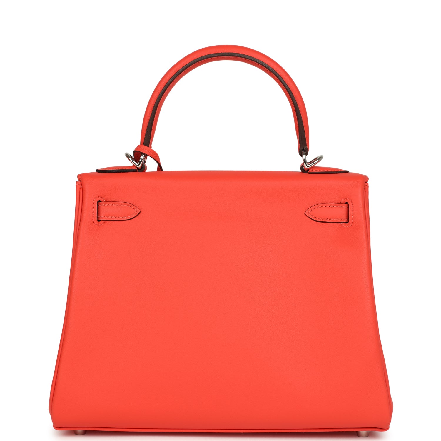 Hermes Kelly Retourne 25 Orange Field Swift Palladium Hardware