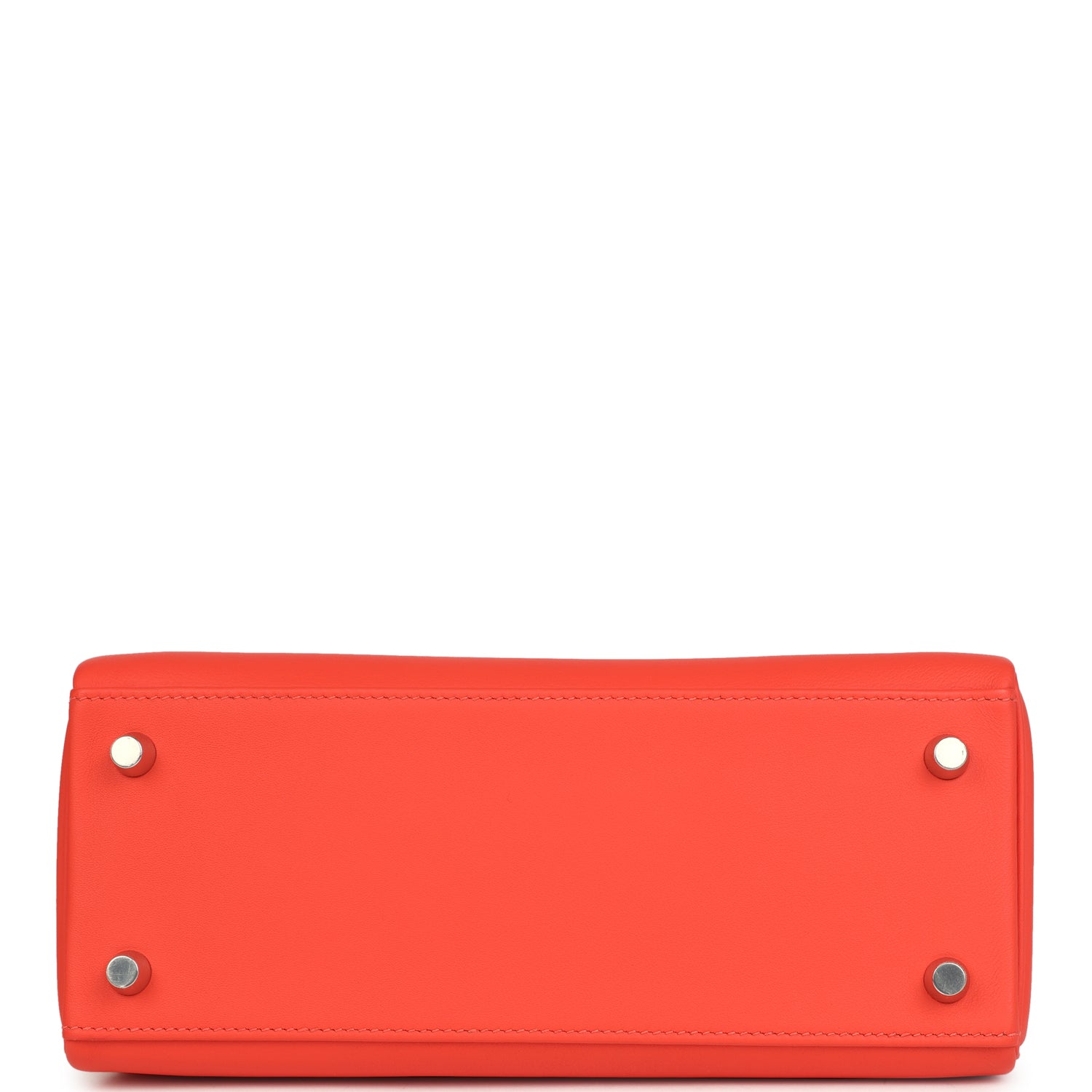 Hermes Kelly Retourne 25 Orange Field Swift Palladium Hardware
