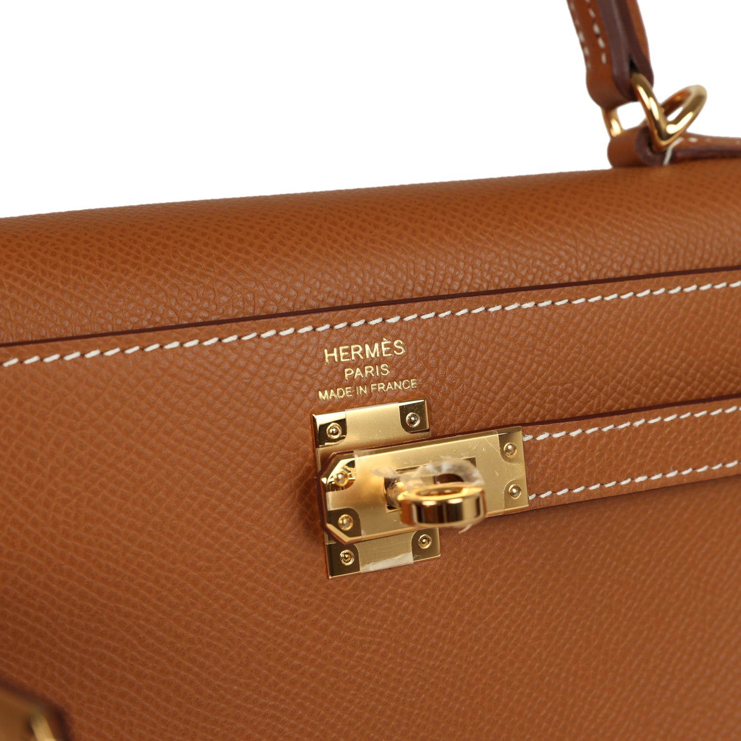 Hermes Kelly Sellier 25 Gold Epsom Gold Hardware