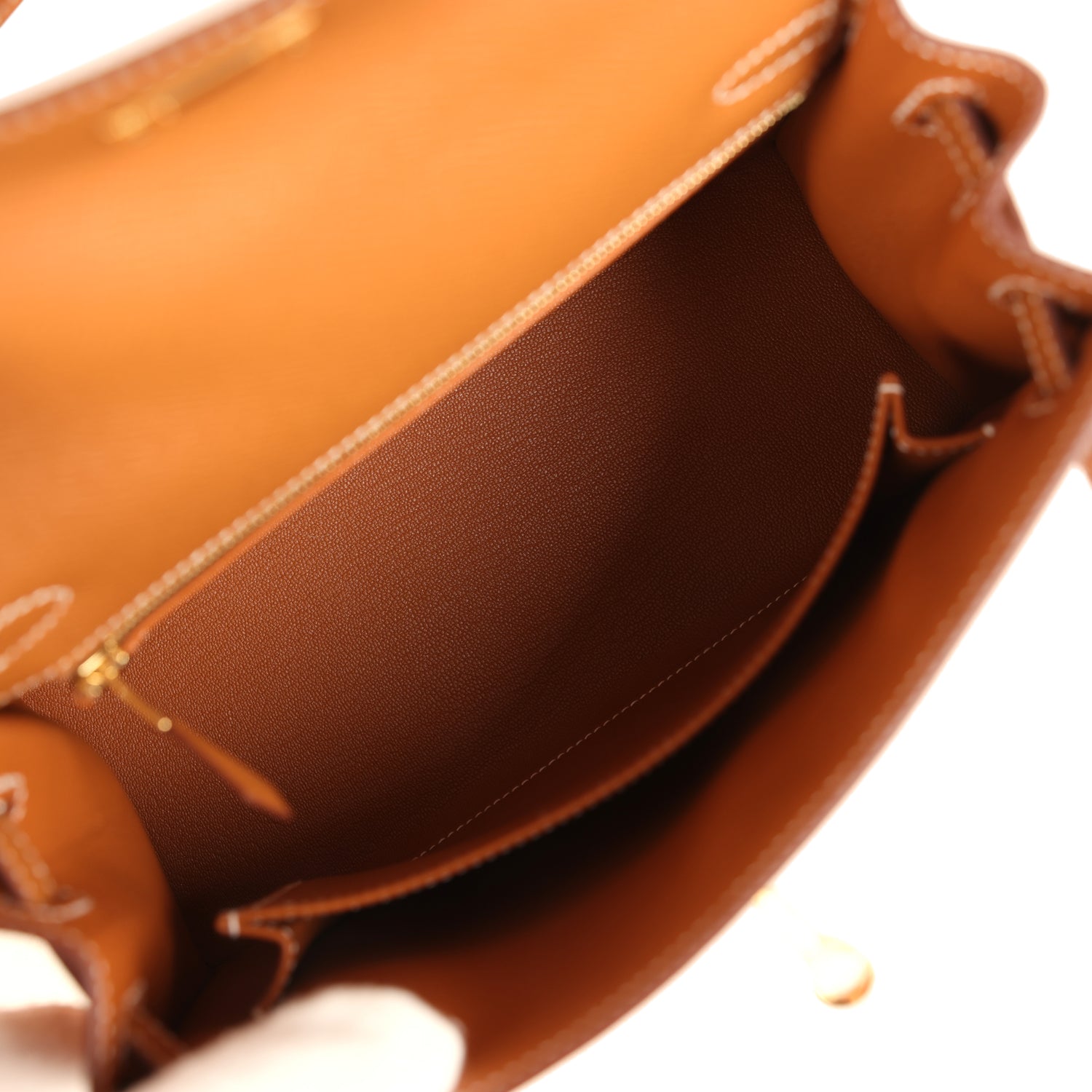 Hermes Kelly Sellier 25 Gold Epsom Gold Hardware