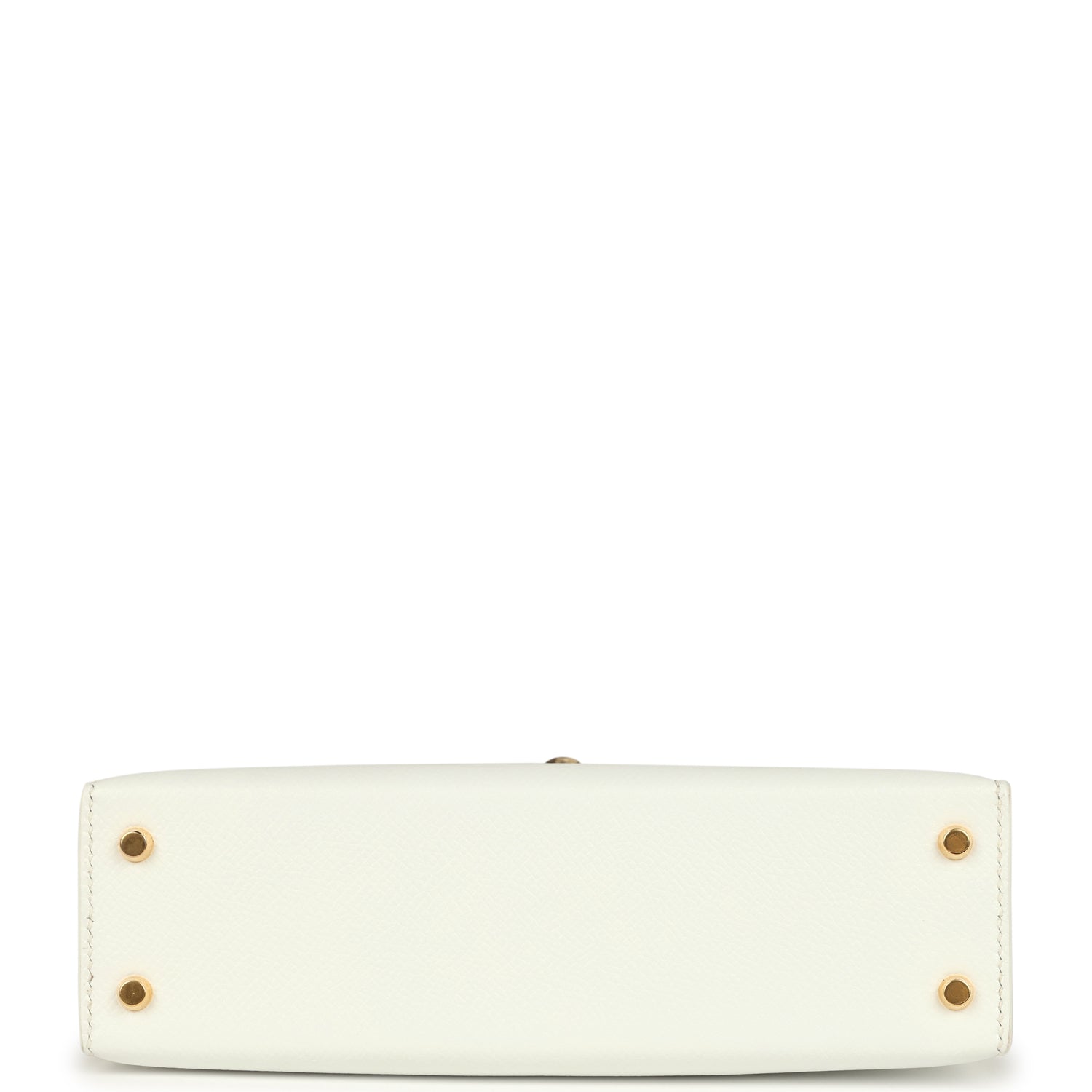 Hermes Special Order (HSS) Kelly Sellier 20 White and Gris Asphalt Epsom Permabrass Hardware