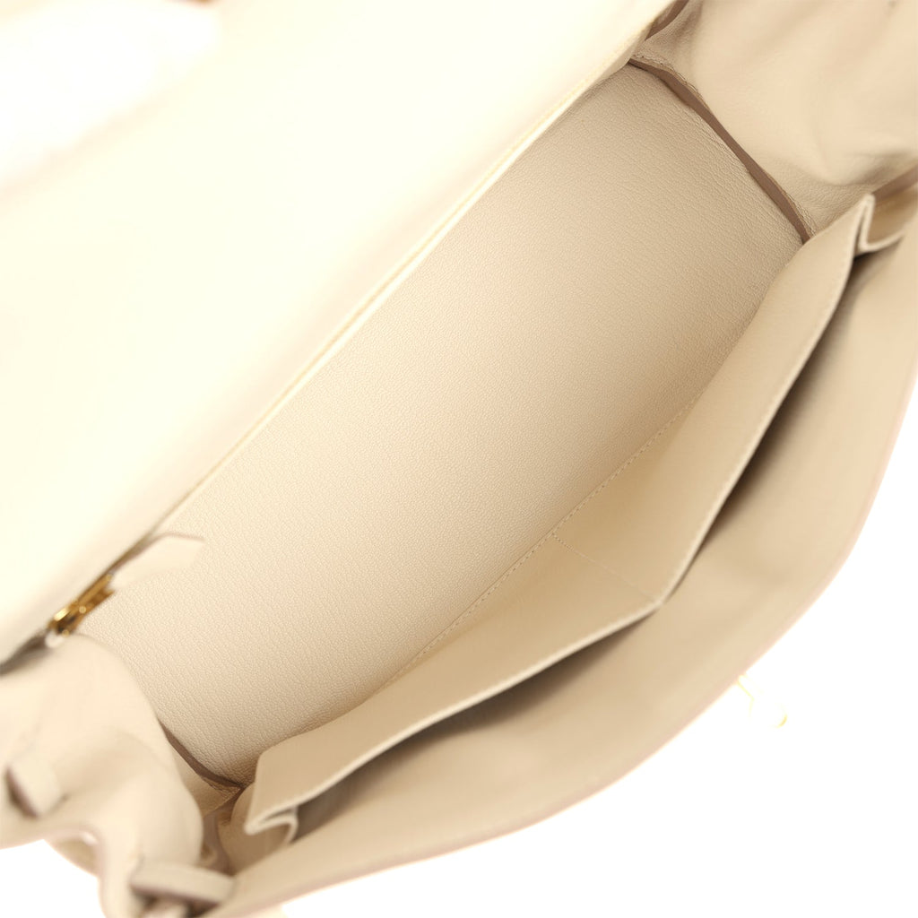 Hermes Kelly Retourne 32 Craie Togo Gold Hardware