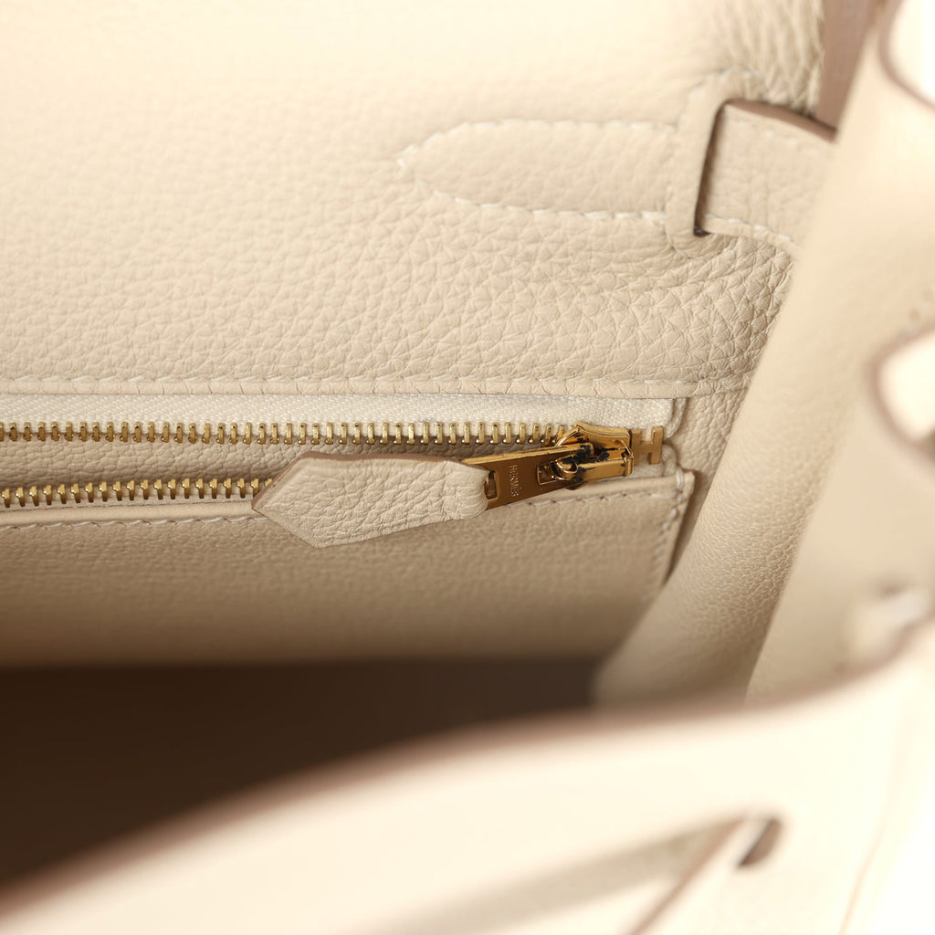 New Hermes Kelly Retourne 32 Craie Togo Gold Hardware