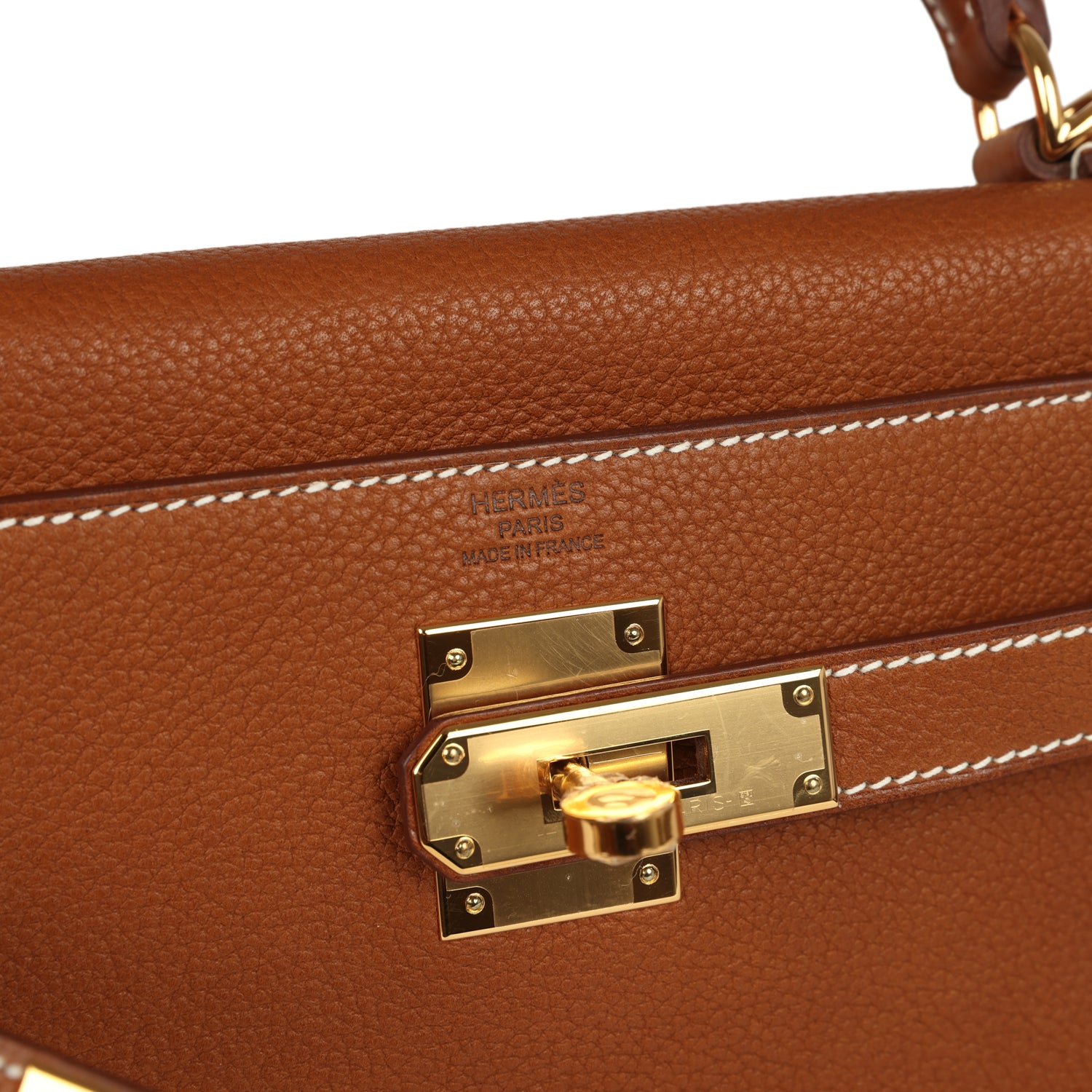 Hermes Kelly Retourne 28 Fauve Barenia Faubourg Gold Hardware