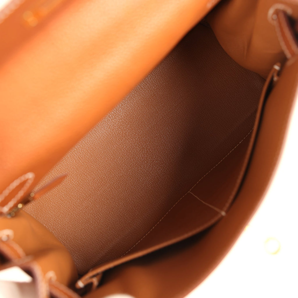 Hermes Kelly Retourne 28 Fauve Barenia Faubourg Gold Hardware