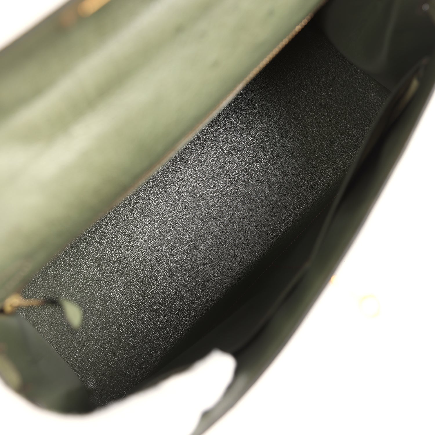 New Hermes Kelly Sellier 32 Vert Olive Ostrich Gold Hardware