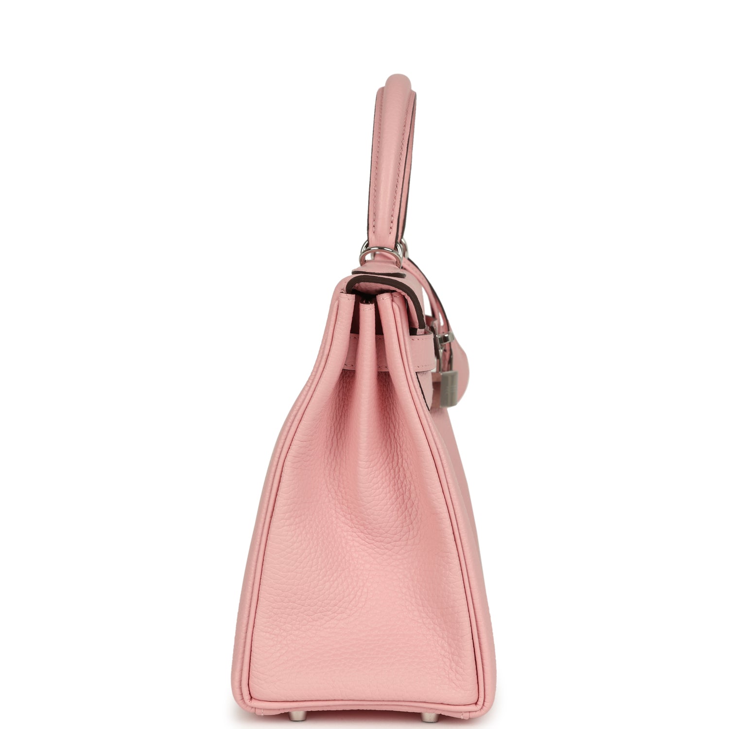 Hermes Kelly Retourne 28 Rose Sakura Clemence Palladium Hardware