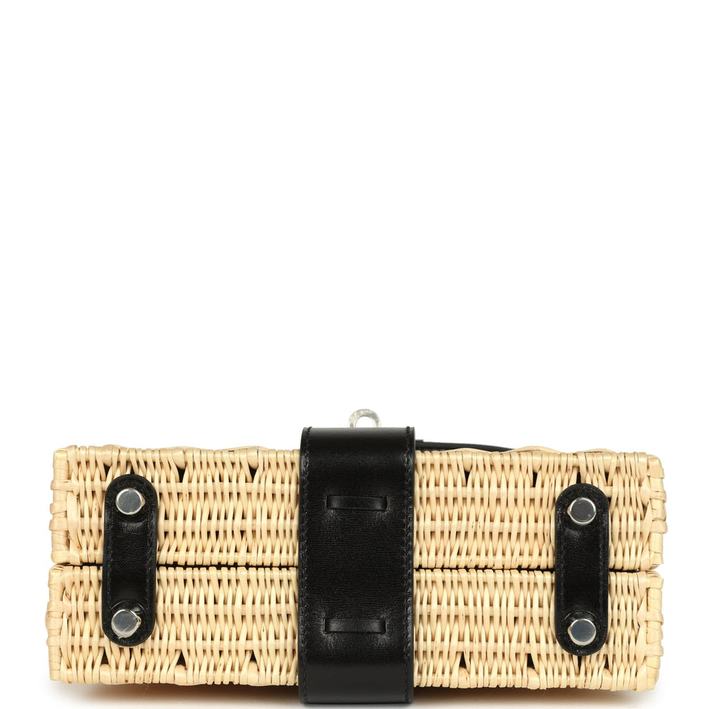 Hermes Mini Picnic Kelly 20 Black Box Palladium Hardware
