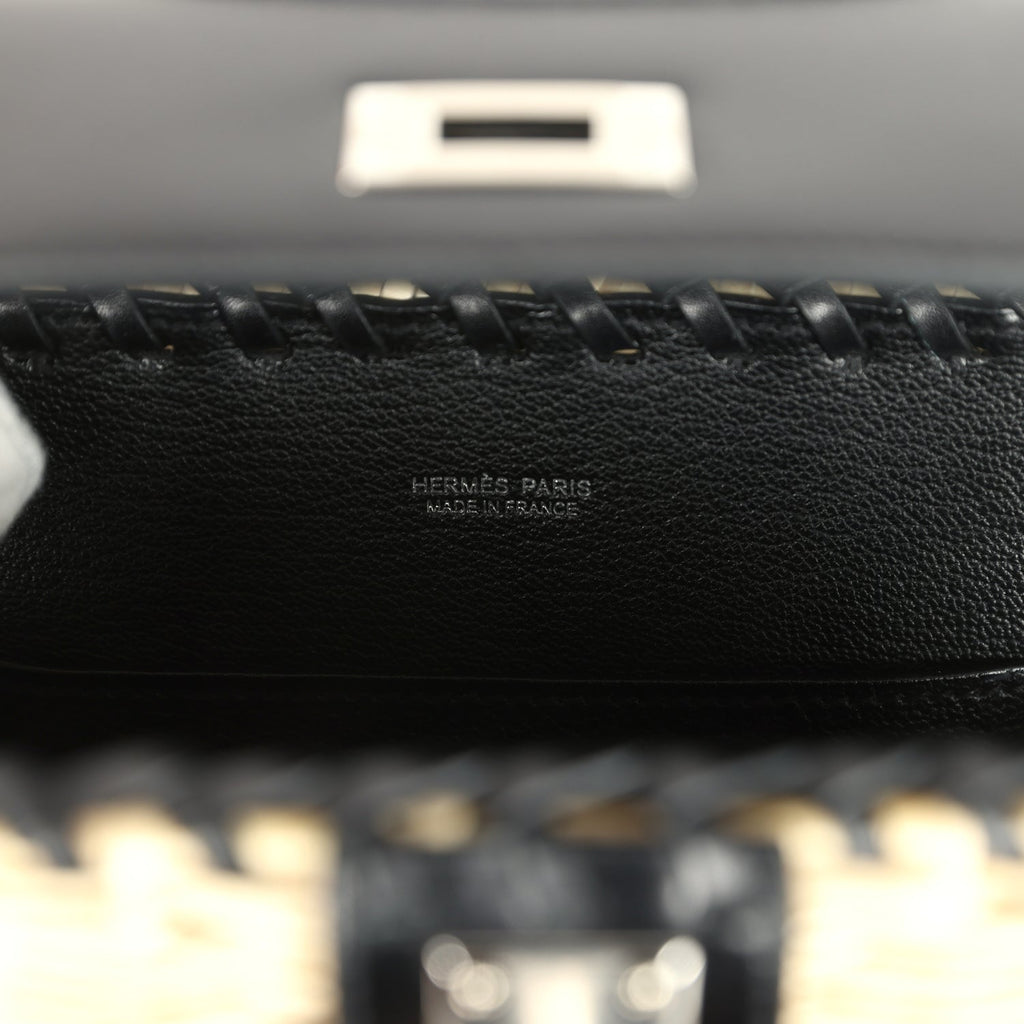Hermes Mini Picnic Kelly 20 Black Box Palladium Hardware