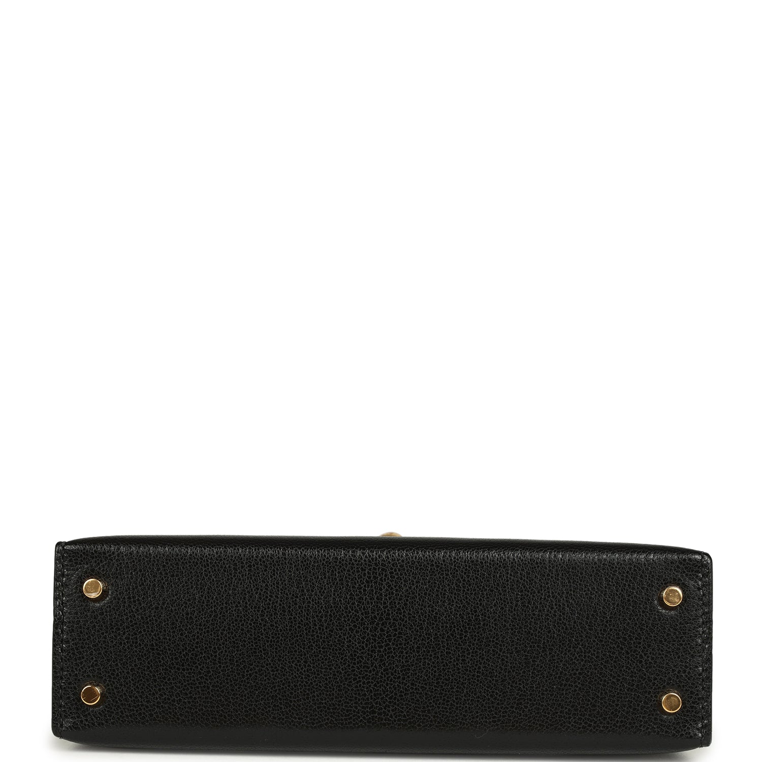 Hermes Kelly Sellier 20 Black Chevre Mysore Gold Hardware