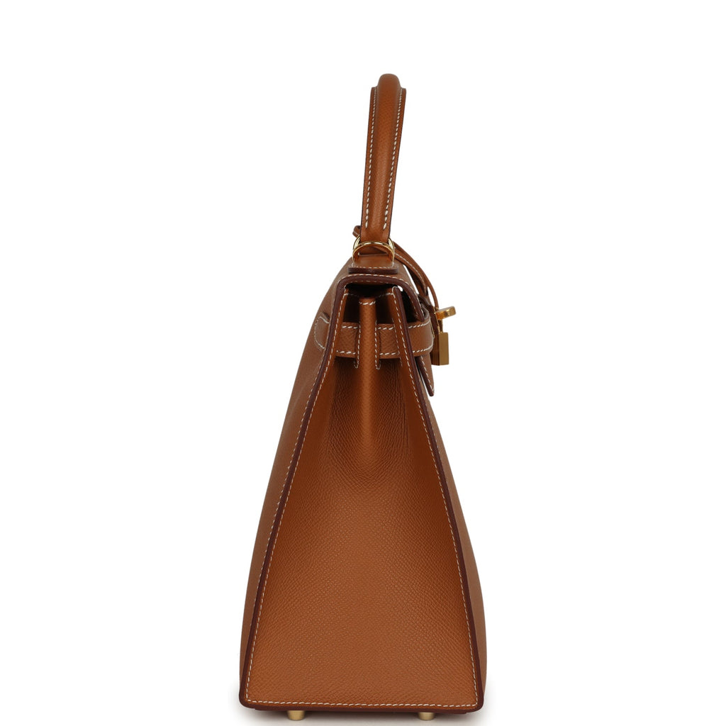 Hermes Kelly Sellier 28 Gold Epsom Gold Hardware