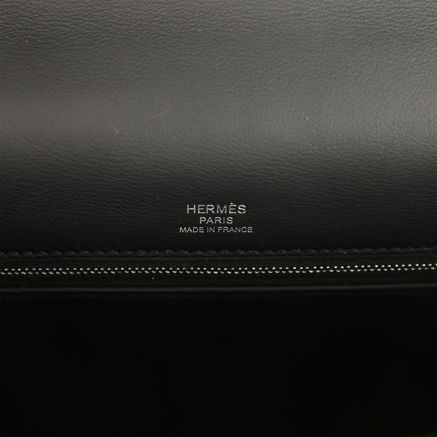 Hermes Kelly Sellier 28 Black Swift and Ecru-Black Toile H Canvas Palladium Hardware