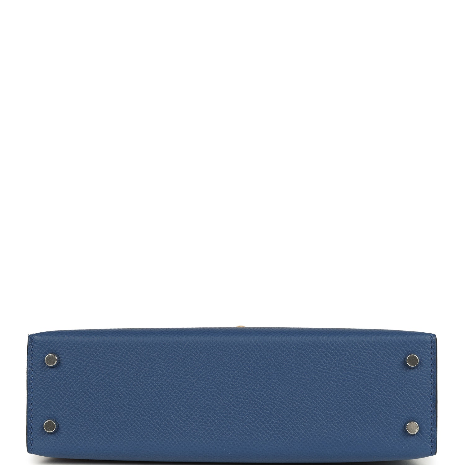 Hermes Kelly Sellier 20 Bleu Tie Epsom Electrum Hardware