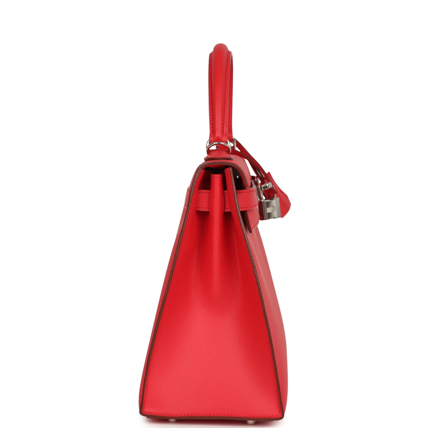 New Hermes Kelly Sellier 28 Bougainvillea Epsom Palladium Hardware