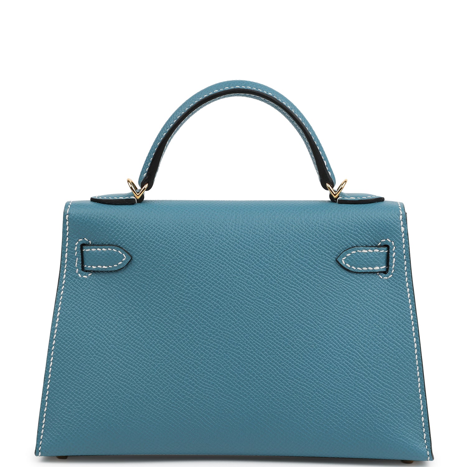 Hermes Kelly Sellier 20 Blue Jean Epsom Gold Hardware