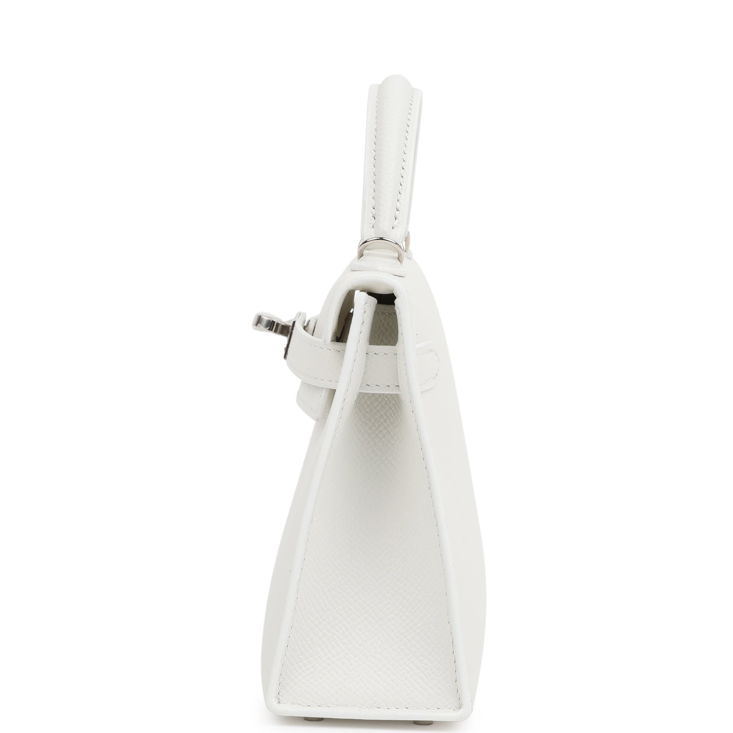 Hermes Kelly Sellier 20 New White Epsom Palladium Hardware