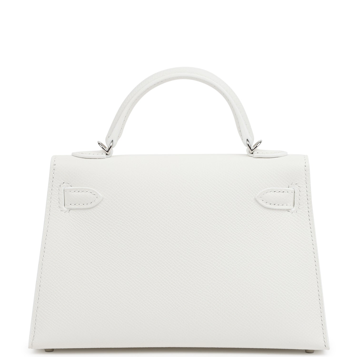 Hermes Kelly Sellier 20 New White Epsom Palladium Hardware