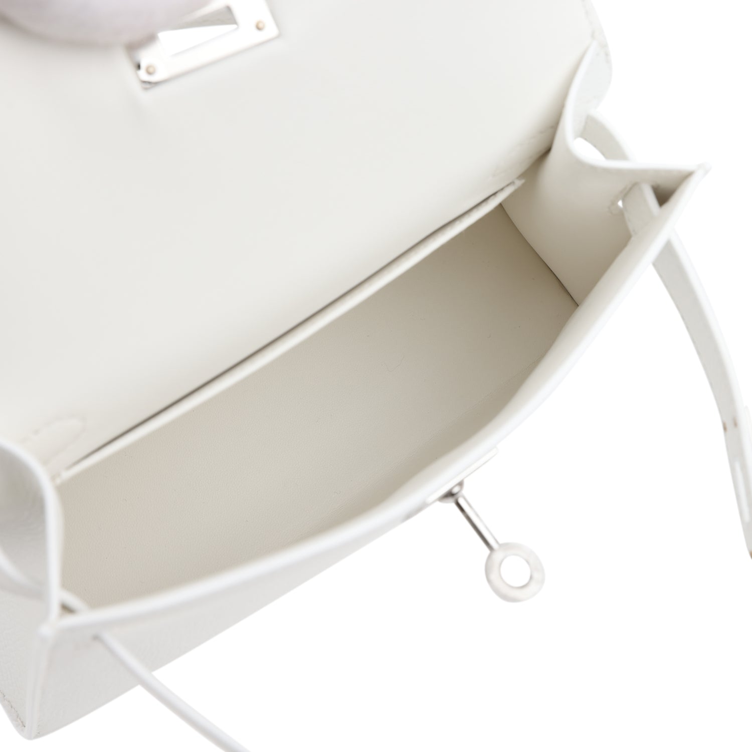 Hermes Kelly Sellier 20 New White Epsom Palladium Hardware