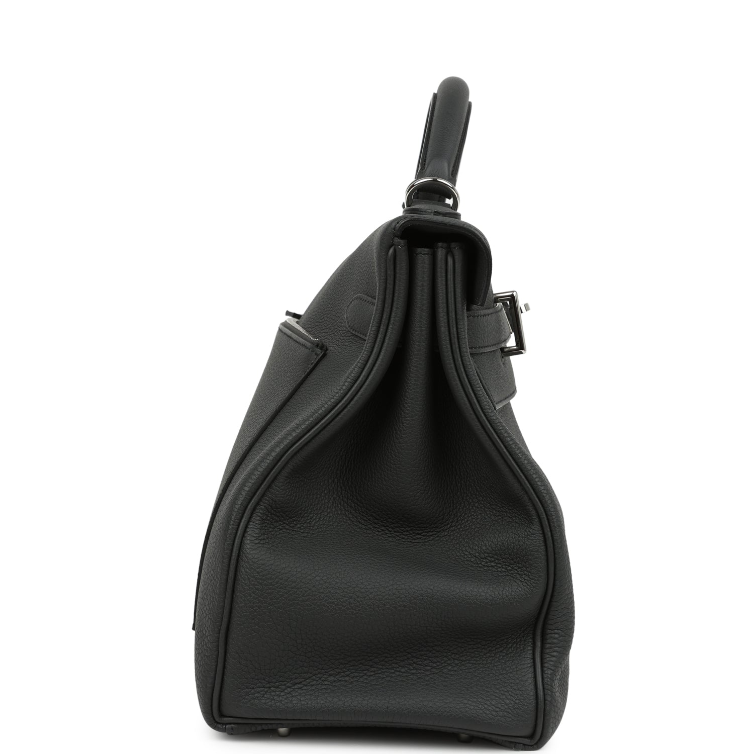 Hermes Kelly 42 Maxi Plomb Togo Palladium Hardware