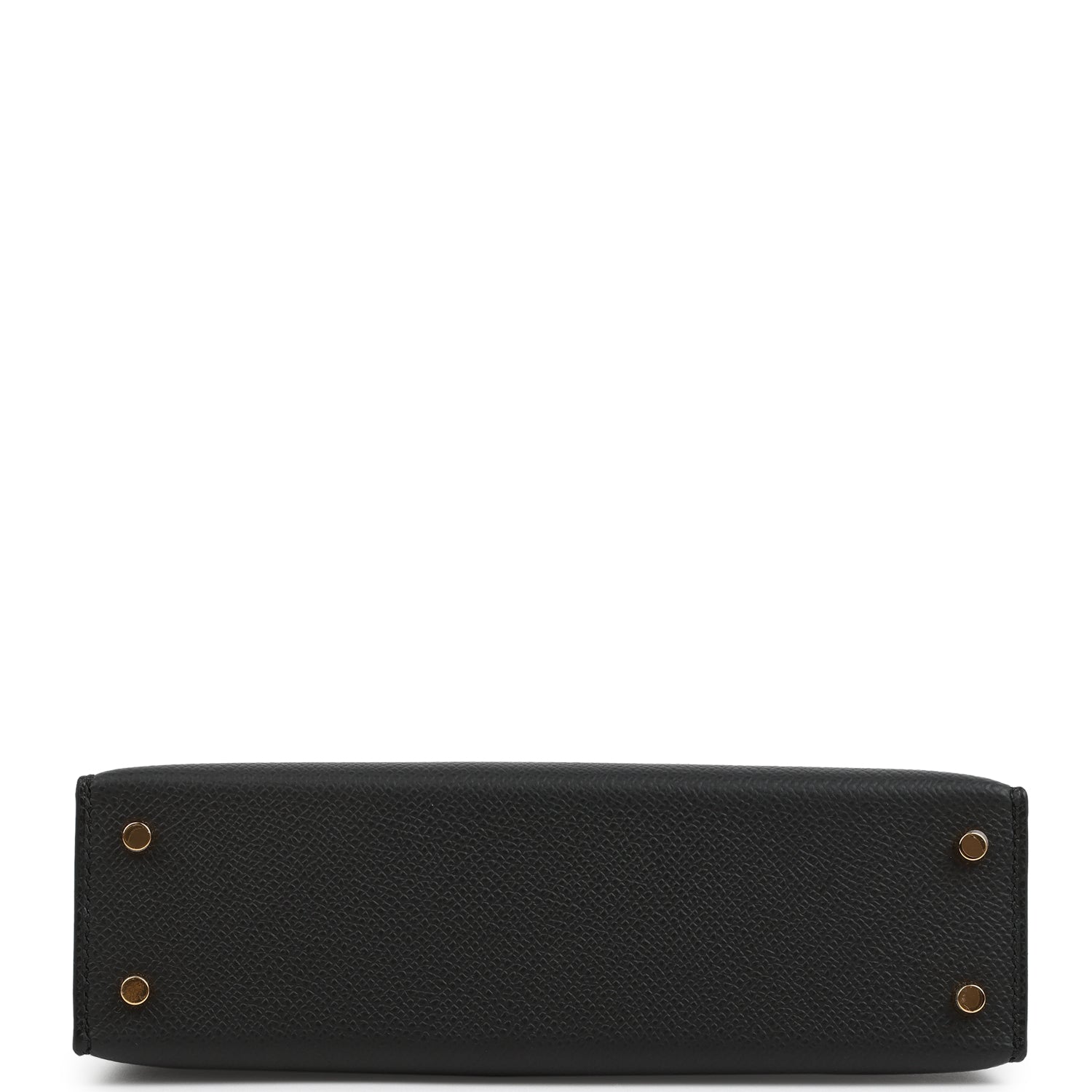 Hermes Kelly Sellier 20 Black Epsom Gold Hardware