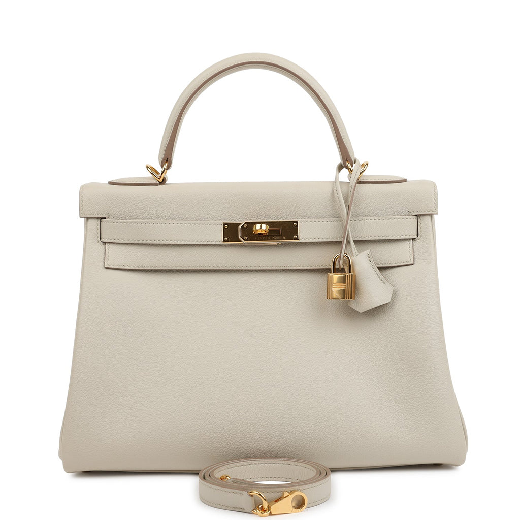 Hermes Kelly Retourne 32 Beton Evercolor Gold Hardware