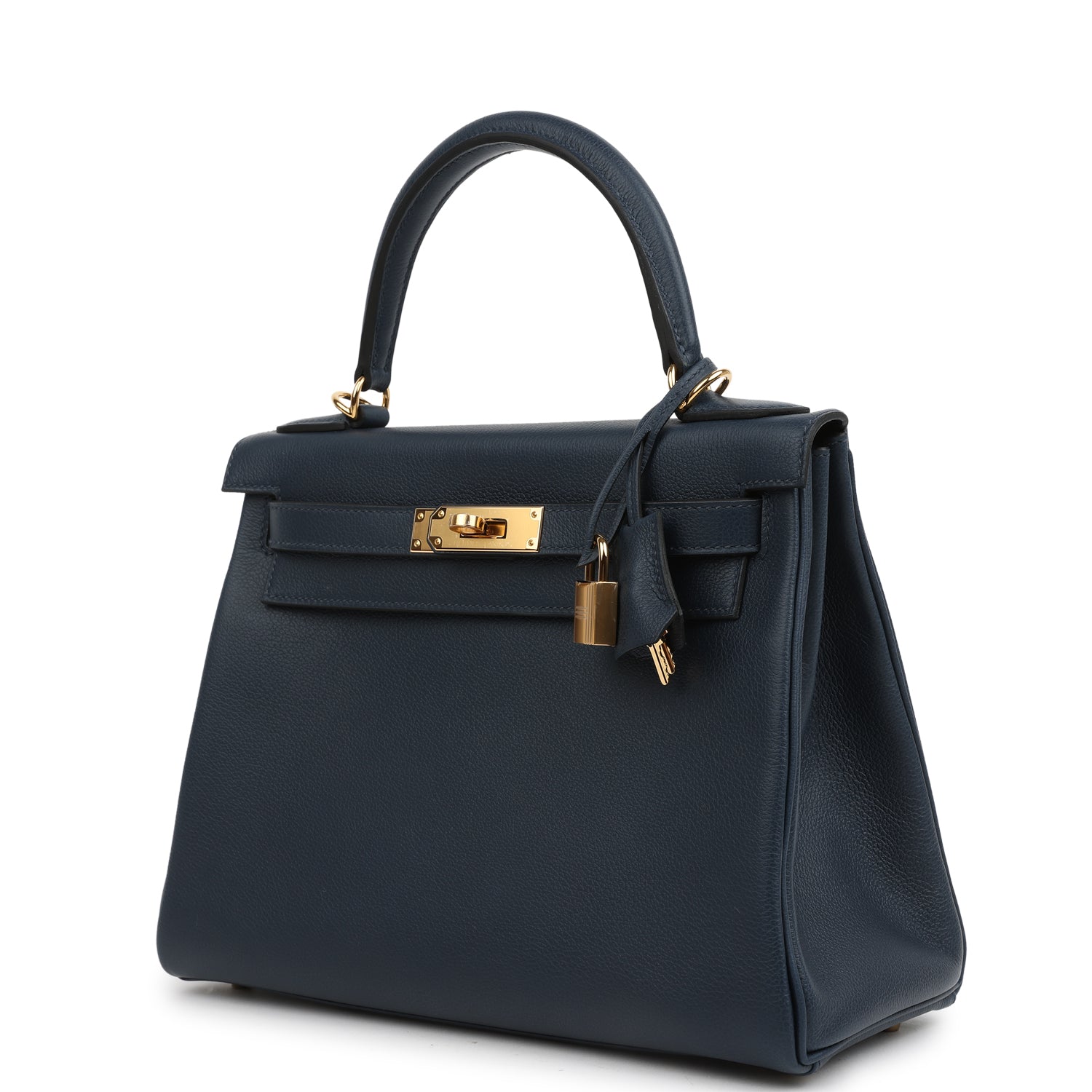 Hermes Kelly Retourne 28 Bleu Abysse Evercolor Gold Hardware