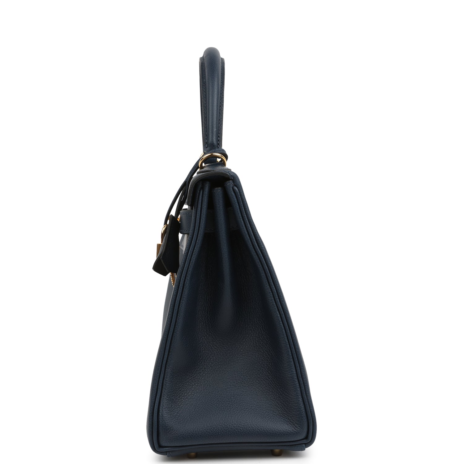 Hermes Kelly Retourne 28 Bleu Abysse Evercolor Gold Hardware