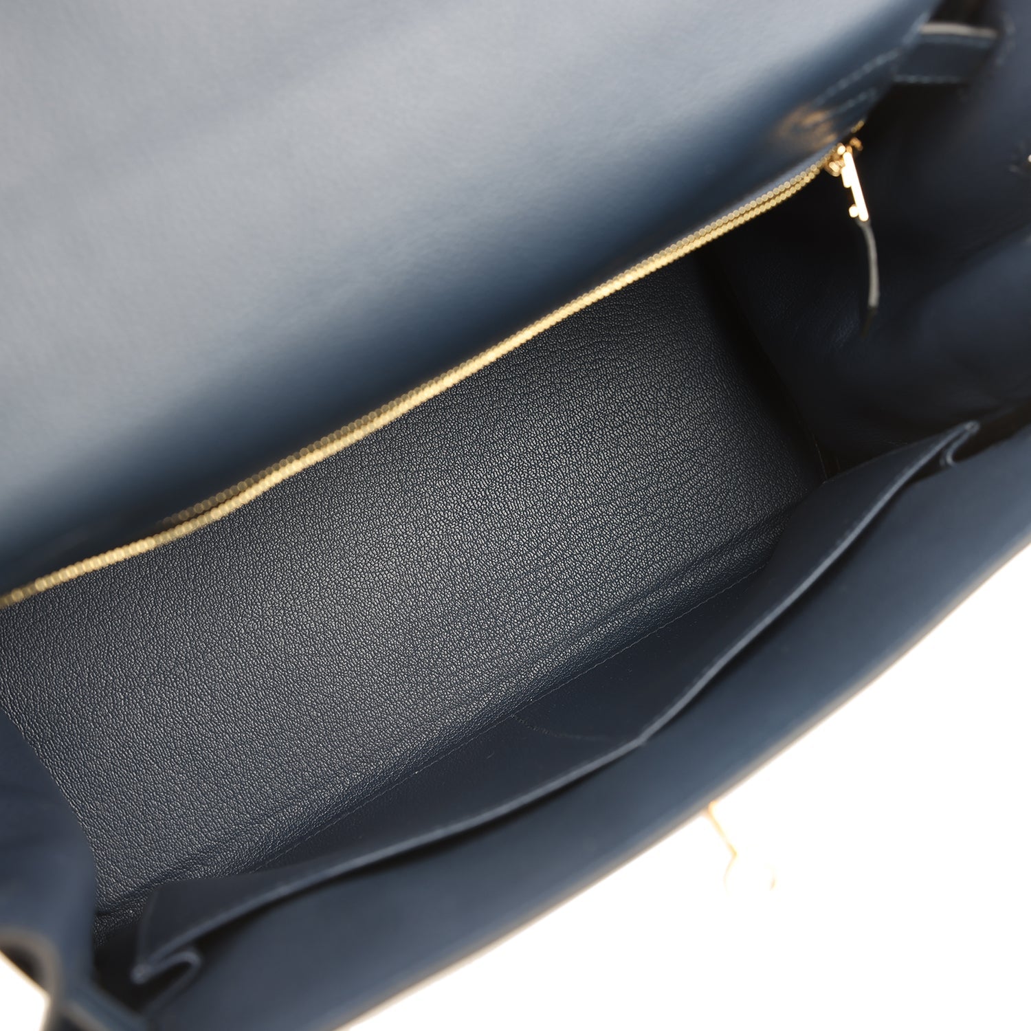 Hermes Kelly Retourne 28 Bleu Abysse Evercolor Gold Hardware