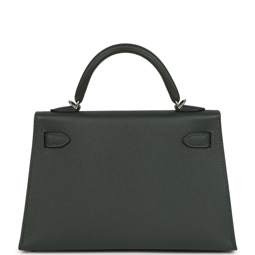Hermes Kelly Sellier 20 Vert Mangrove Epsom Electrum Hardware