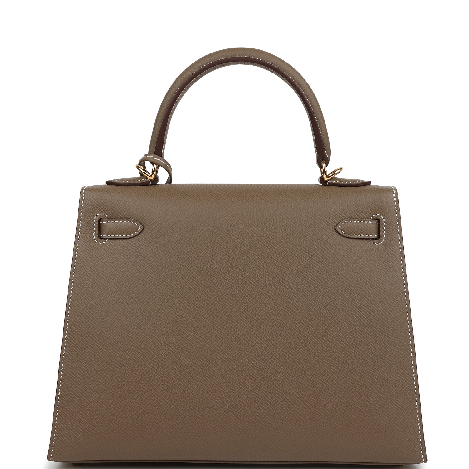 Hermes Kelly Sellier 25 Etoupe Epsom Gold Hardware