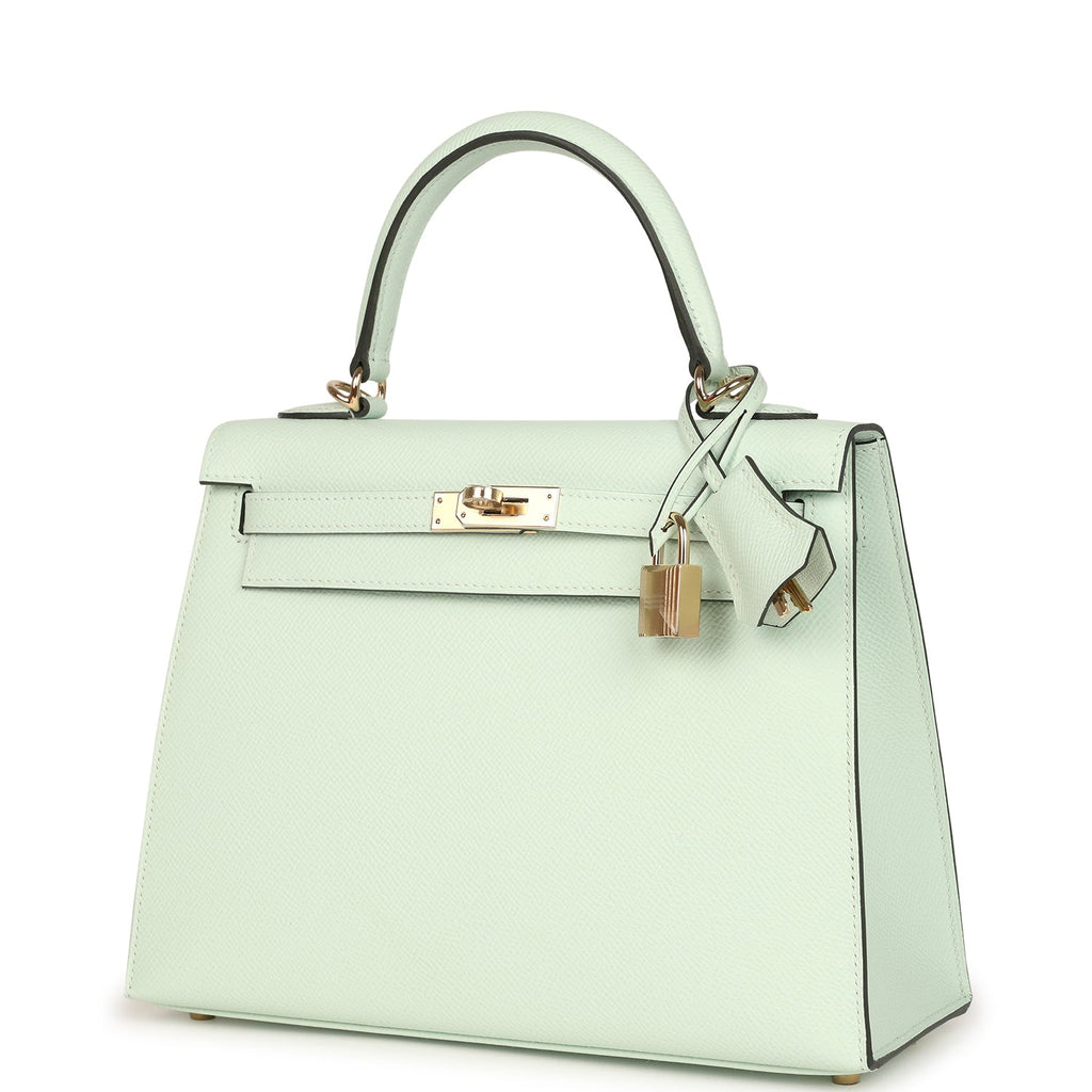 Hermes Kelly Sellier 25 Vert PepperNew Epsom Permabrass Hardware
