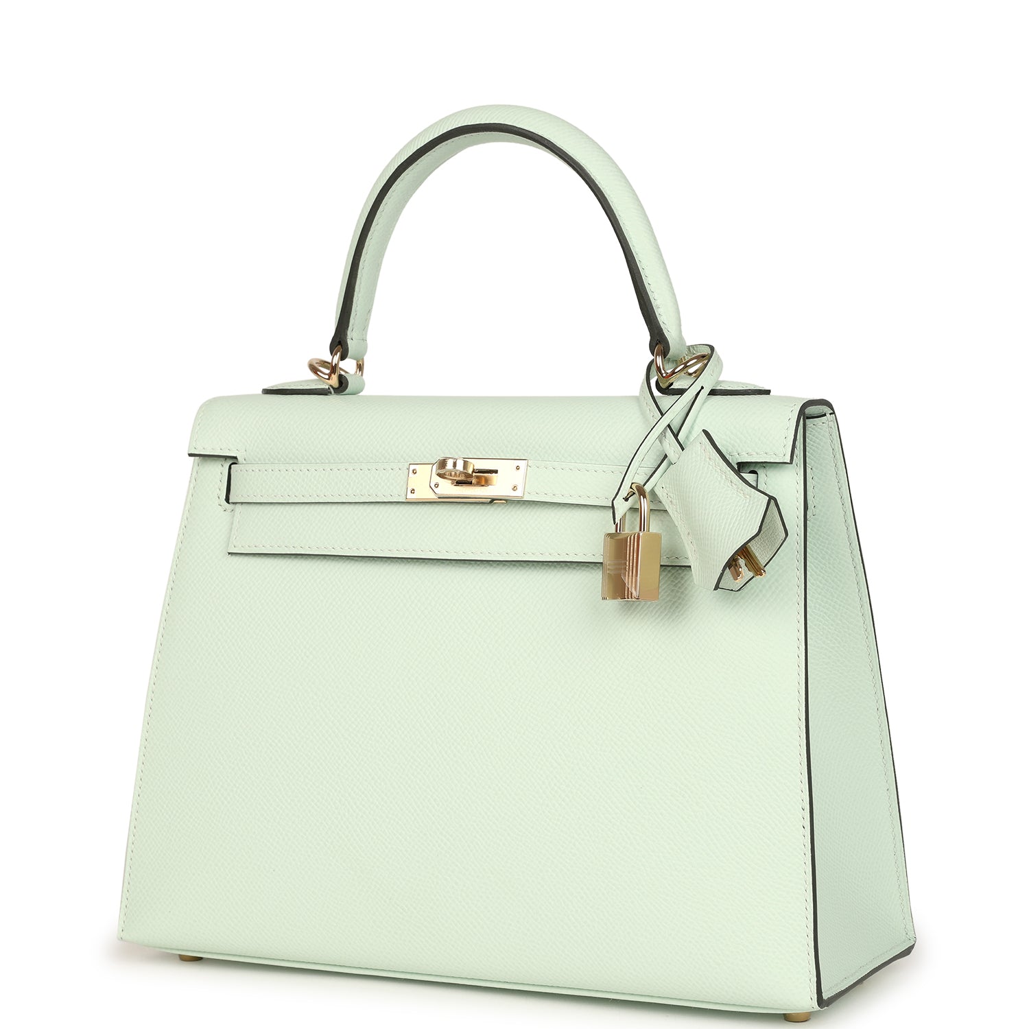 Hermes Kelly Sellier 25 Vert PepperNew Epsom Permabrass Hardware