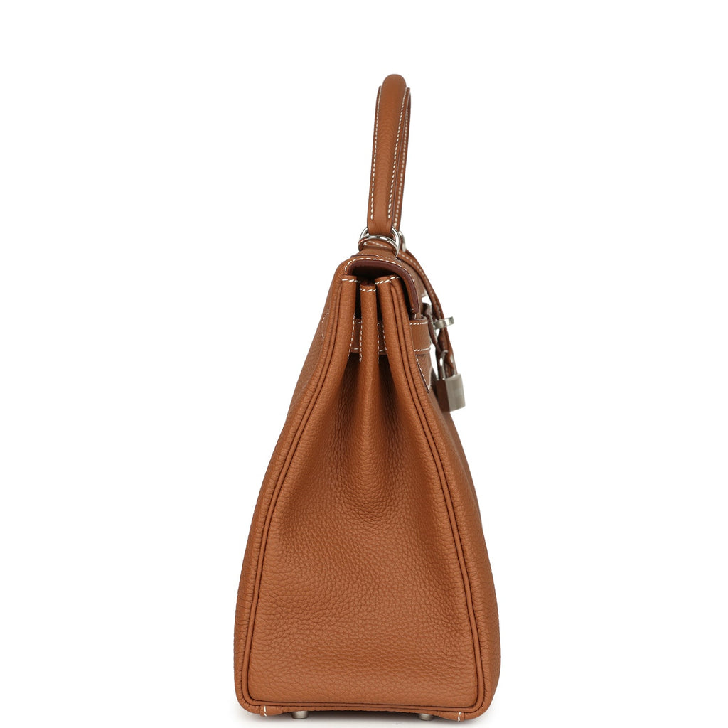 Hermes Kelly Retourne 32 Gold Togo Palladium Hardware