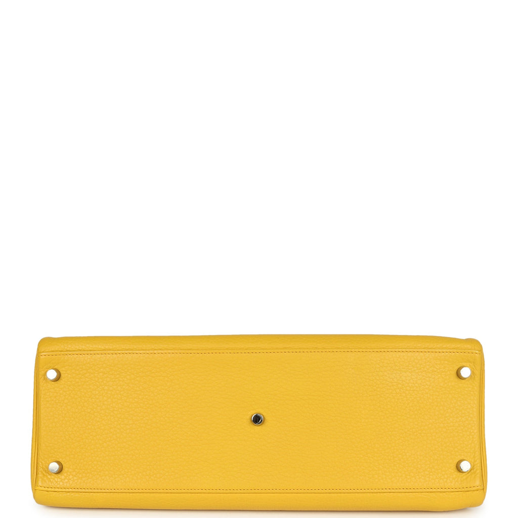 New Hermes Shoulder Kelly JPG 42 Soleil Clemence Palladium Hardware