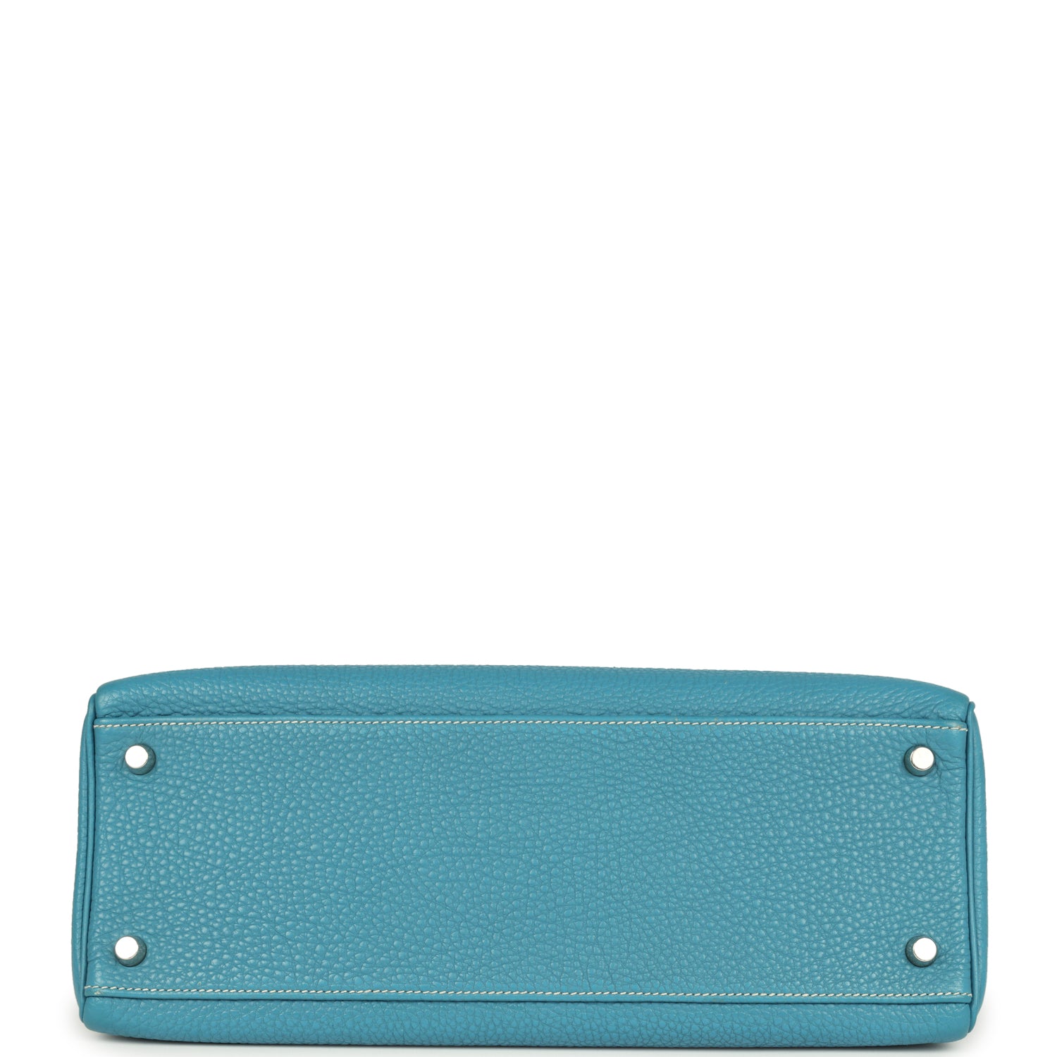 New Hermes Kelly Retourne 32 Blue Jean Togo Palladium Hardware