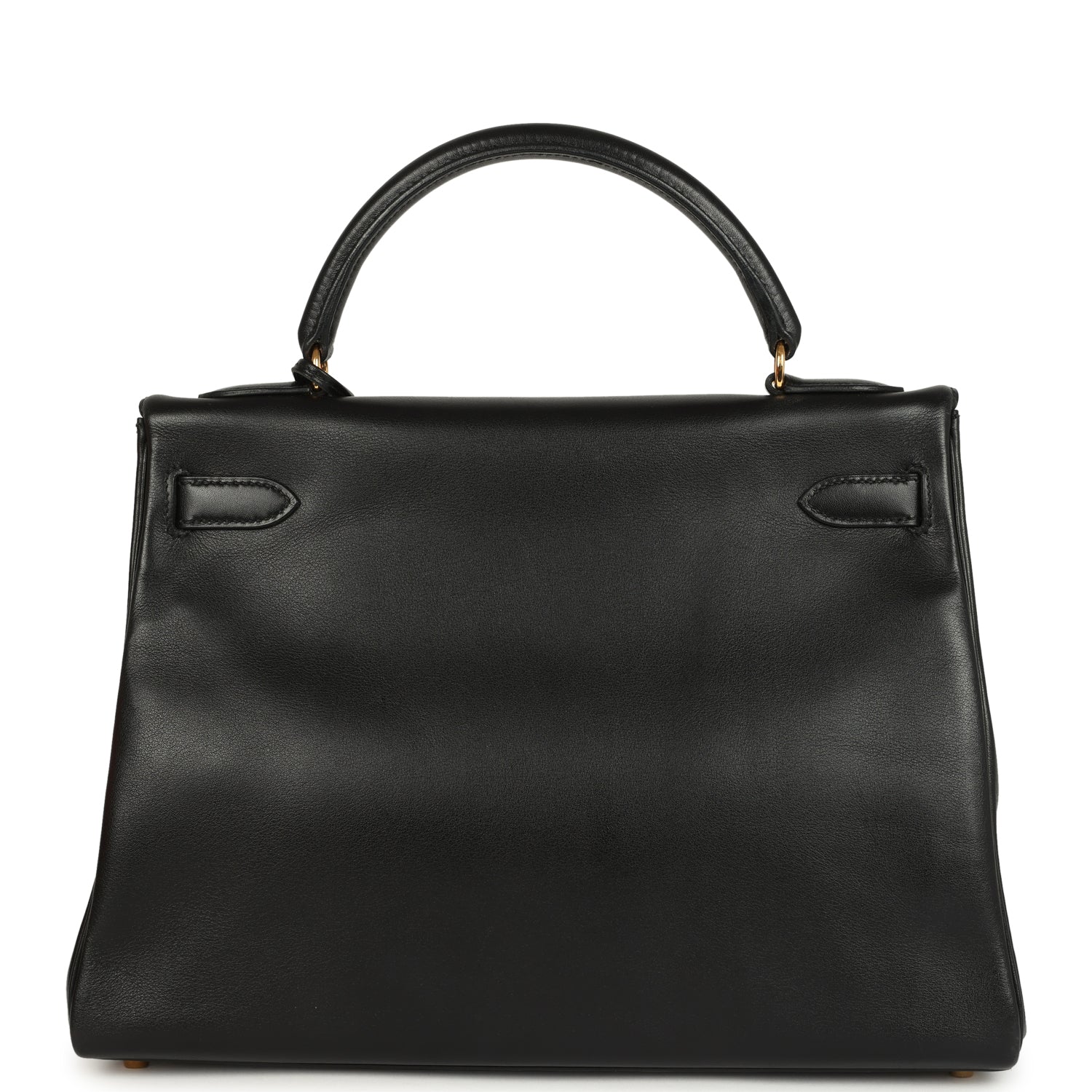 New Hermes Kelly Retourne 32 Black Gulliver Gold Hardware