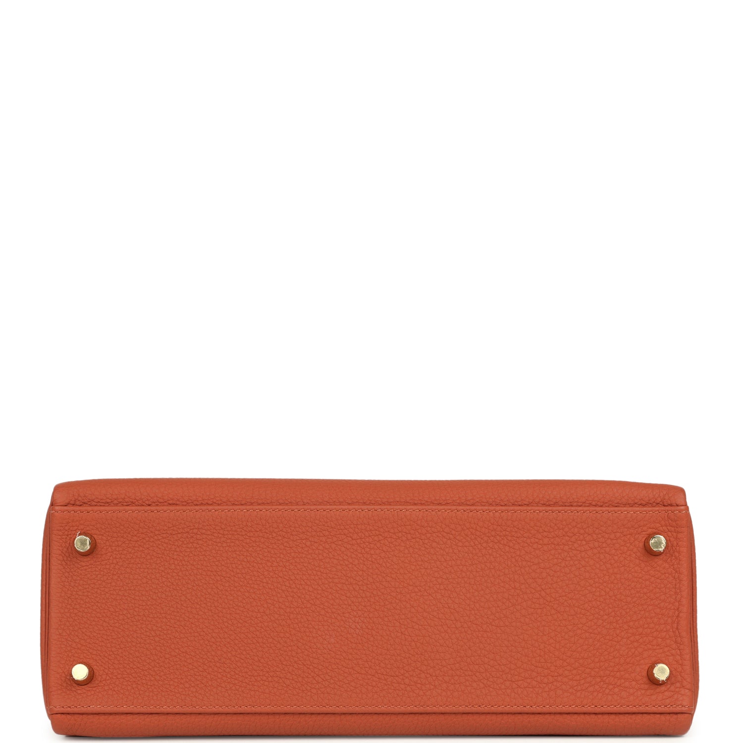Pre-owned Hermes Special Order (HSS) Kelly Retourne 32 Cuivre Verso Togo Gold Hardware