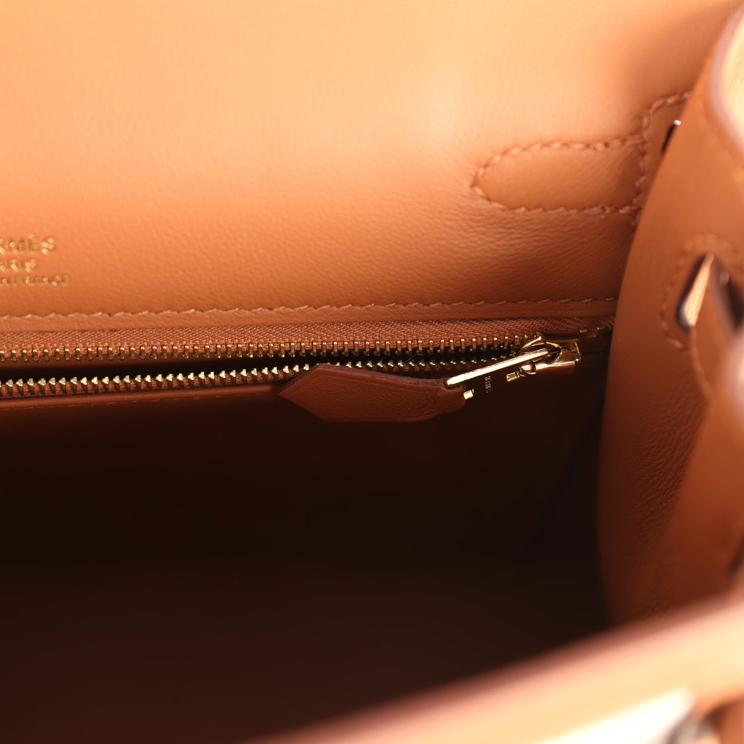 Hermes Kelly Sellier 25 Gold Swift and Ecru & Beige Toile H Canvas Gold Hardware