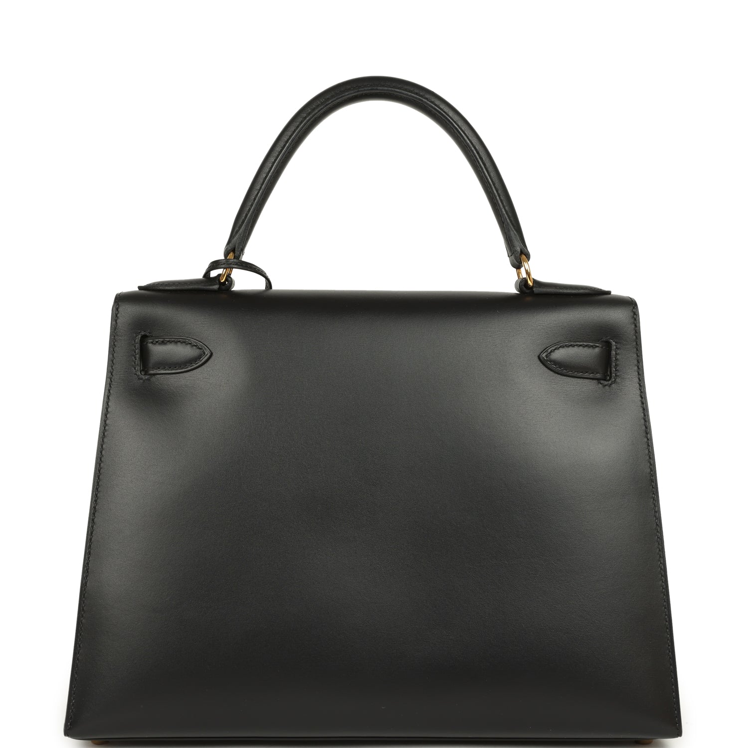 New Hermes Kelly Sellier 28 Black Chamonix Gold Hardware