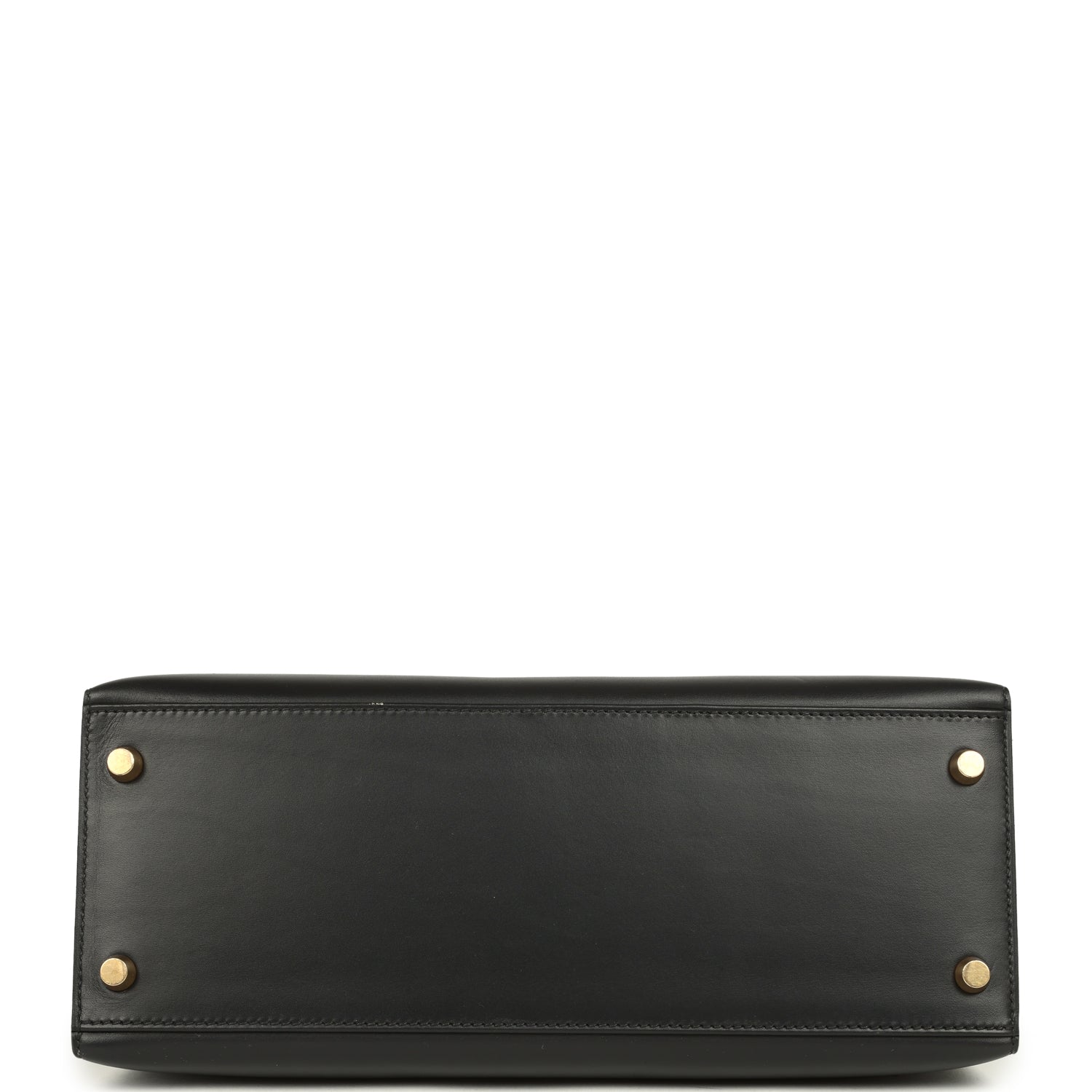 New Hermes Kelly Sellier 28 Black Chamonix Gold Hardware
